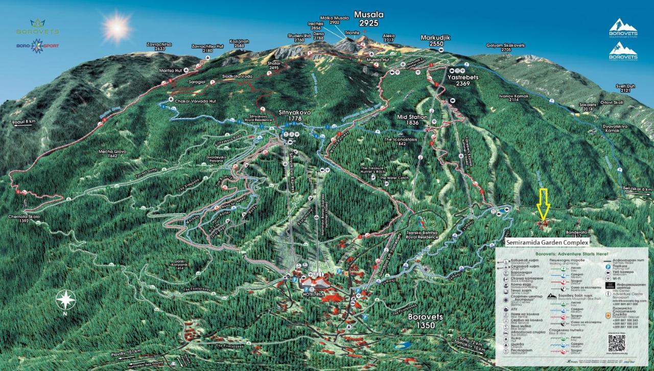 Borovets Ski&Spa Studio - Semiramida Garden A16 외부 사진